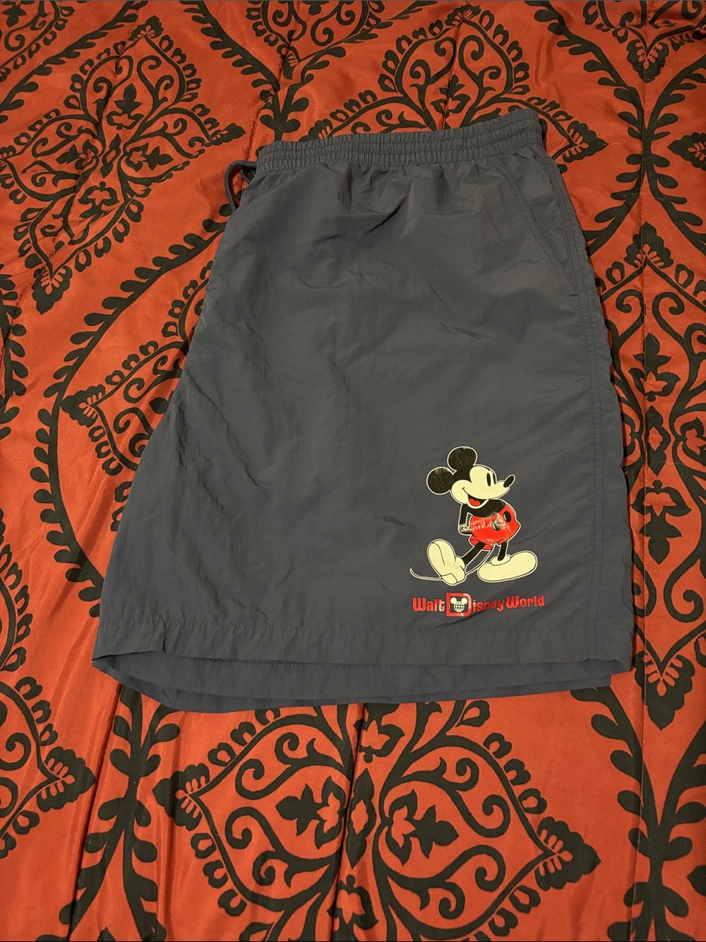 Disney Navy Blue Shorts with Red Detail
